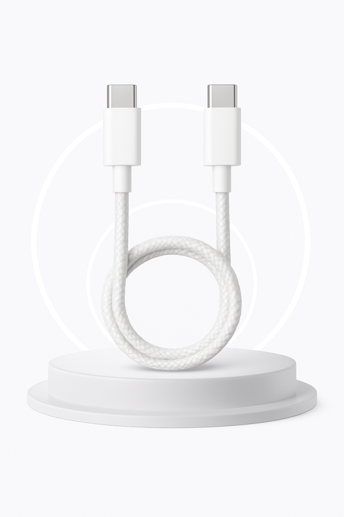 Chargeur Filaire USB-C /Iphone + Prise d'alimentation Eu/Us