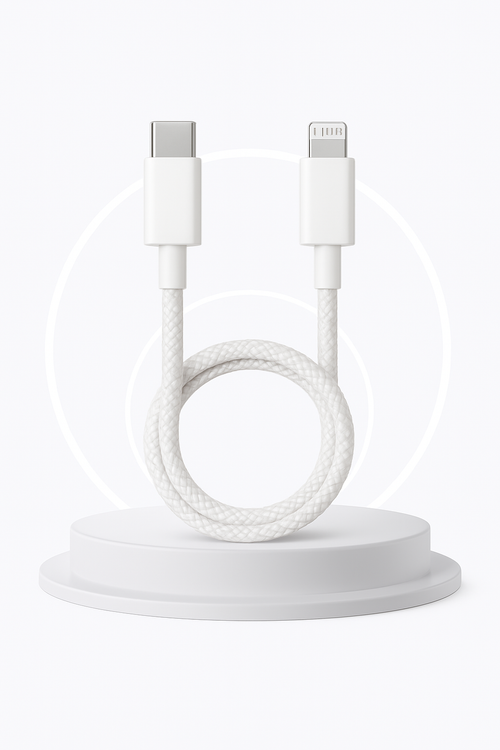 Chargeur Filaire USB-C /Iphone + Prise d'alimentation Eu/Us
